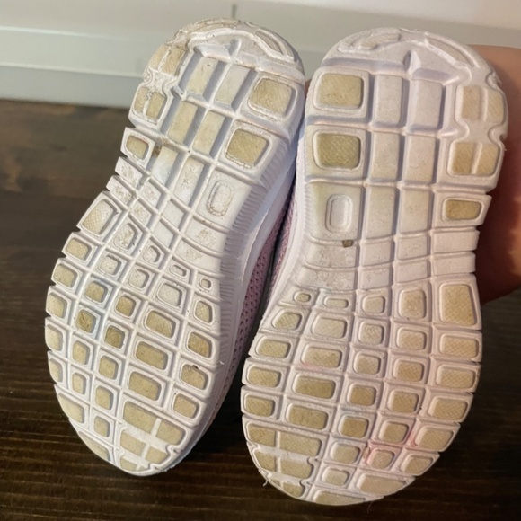 First steps toddler girls size 4 stepping stones purple ombre mesh slip on shoe - Picture 6 of 7